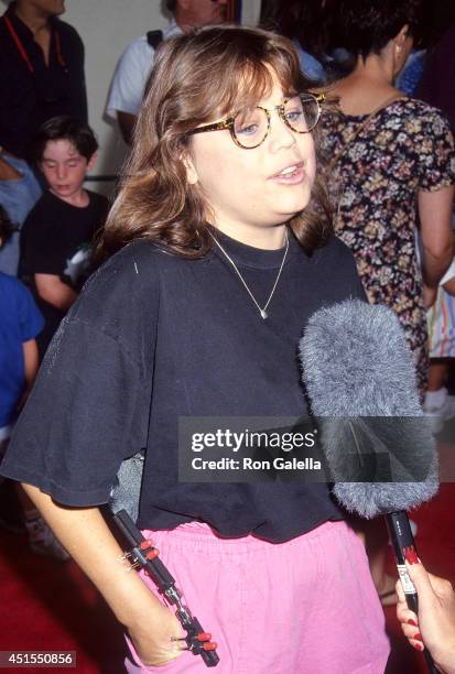 Actress Dana Hill attends the "Tom & Jerry: The Movie" Westwood Premiere on July 24, 1993 at the Wadsworth Theatre in Westwood, California.