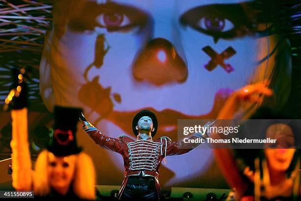 Bobo performs during his premiere show 'Circus' at Europapark on November 23, 2013 in Rust, Germany.