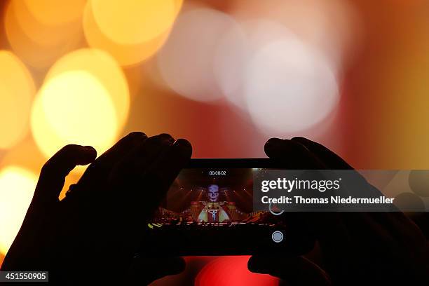 Bobo performs during his premiere show 'Circus' at Europapark on November 23, 2013 in Rust, Germany.