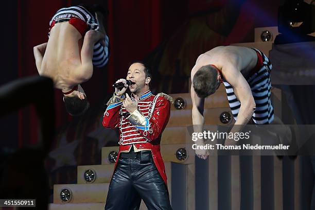 Bobo performs during his premiere show 'Circus' at Europapark on November 23, 2013 in Rust, Germany.