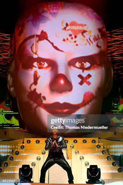 Bobo performs during his premiere show 'Circus' at Europapark on November 23, 2013 in Rust, Germany.