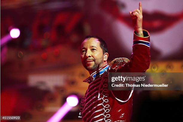 Bobo performs during his premiere show 'Circus' at Europapark on November 23, 2013 in Rust, Germany.