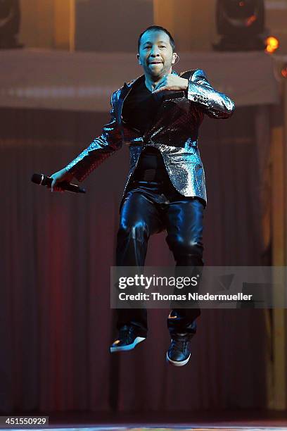 Bobo performs during his premiere show 'Circus' at Europapark on November 23, 2013 in Rust, Germany.