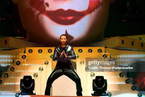 Bobo performs during his premiere show 'Circus' at Europapark on November 23, 2013 in Rust, Germany.