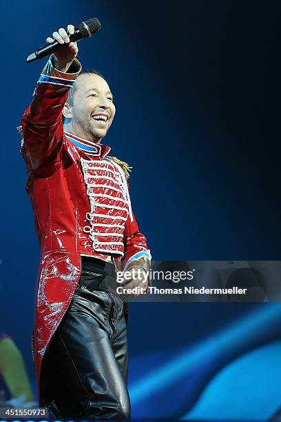 Bobo performs during his premiere show 'Circus' at Europapark on November 23, 2013 in Rust, Germany.