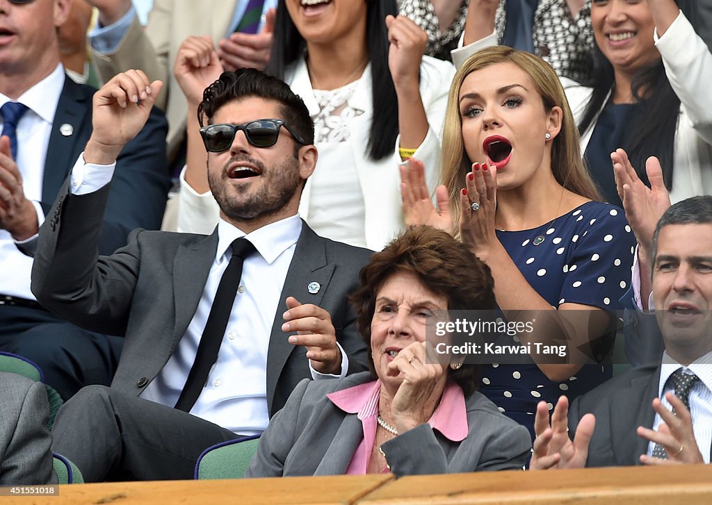 Celebrities Attend The Wimbledon Championships