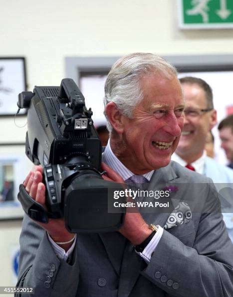 Prince Charles, Prince of Wales met staff and toured the factory ...