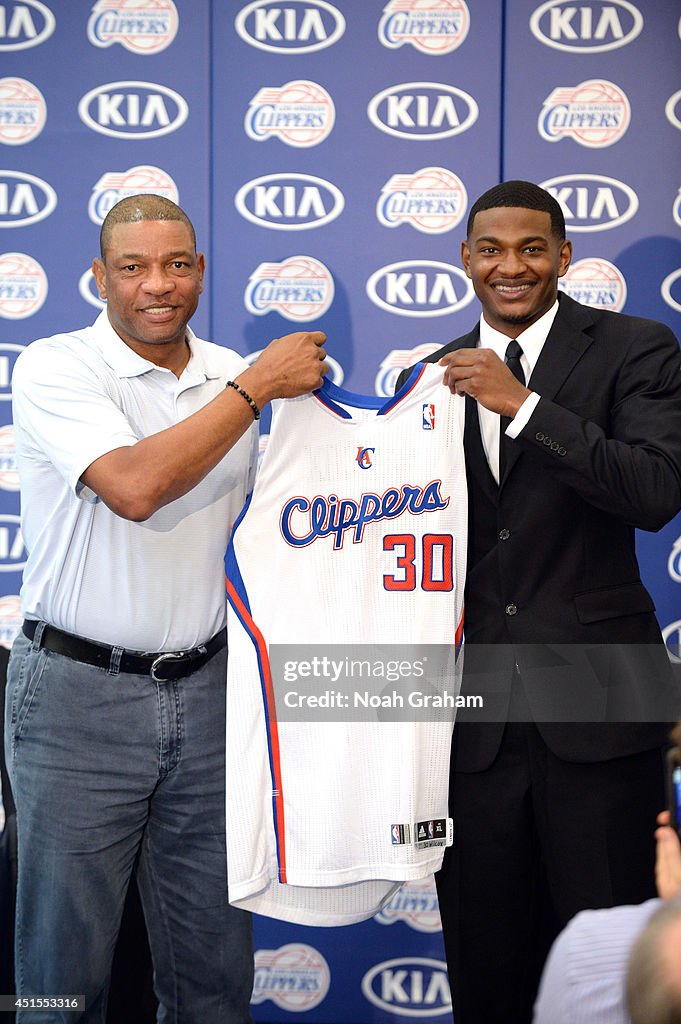 C.J. Wilcox Los Angeles Clippers Presser and Portraits