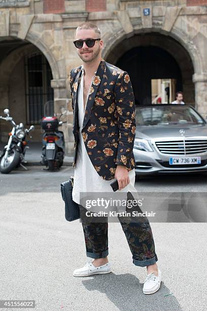 Guest on day 1 of Paris Collections: Guest on JUNE 25, 2014 in Paris, France.