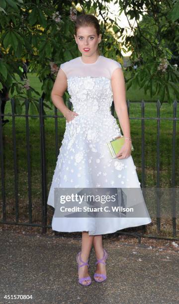 Princess Beatrice attends the annual Serpentine Galley Summer Party at The Serpentine Gallery on July 1, 2014 in London, England.