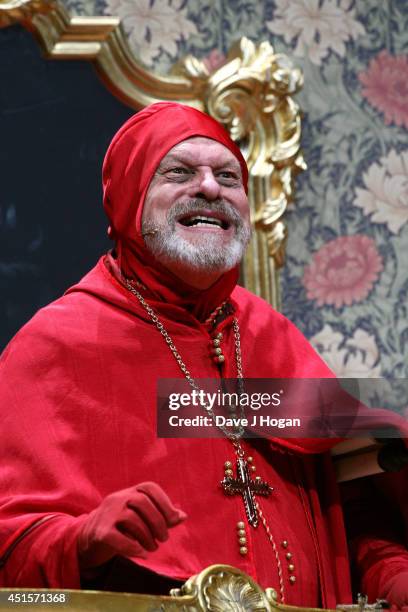 Terry Gilliam performs on the opening night of "Monty Python Live " on July 1, 2014 in London, England.