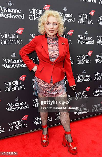 Debbie Harry attends the launch party to celebrate Virgin Atlantic's new Vivienne Westwood uniform collection at Village Underground on July 1, 2014...
