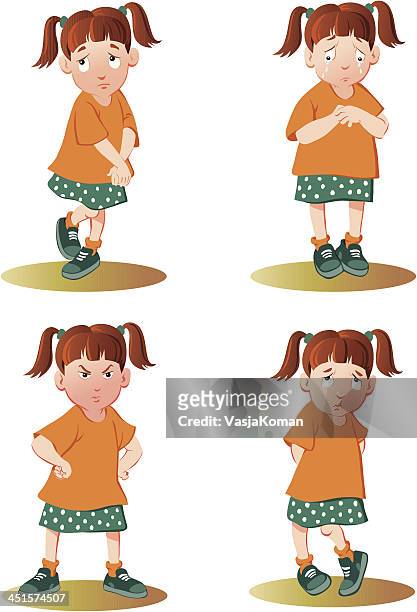 Shy Girl High Res Illustrations - Getty Images
