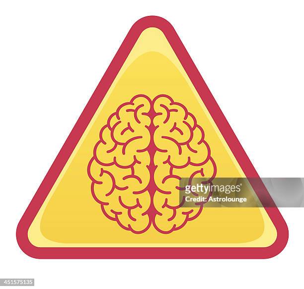 brain sign - animal brain stock illustrations