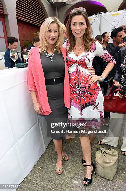 Maria Surholt and Julia Bremermann attend the Bavaria Reception at the Kuenstlerhaus as part of the Munich Film Festival 2014 on July 1, 2014 in...