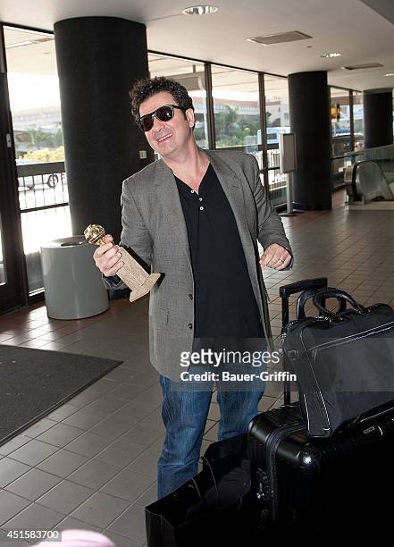 Ludovic Bource is seen at Los Angeles International Airport on January 16, 2012 in West Hollywood, California.
