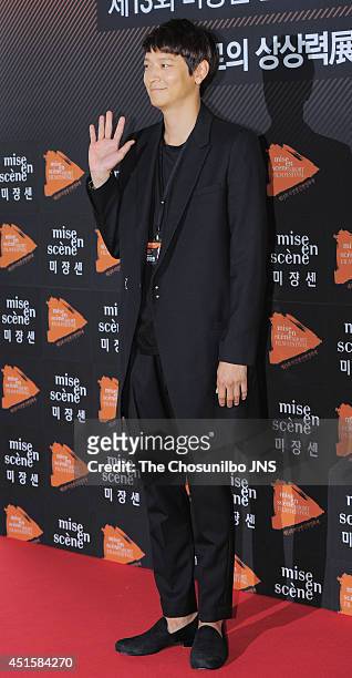 Gang Dong-Won attends the 13th Mise-en-scene Short Film Festival at ARTNINE on June 26, 2014 in Seoul, South Korea.