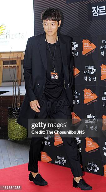 Gang Dong-Won attends the 13th Mise-en-scene Short Film Festival at ARTNINE on June 26, 2014 in Seoul, South Korea.