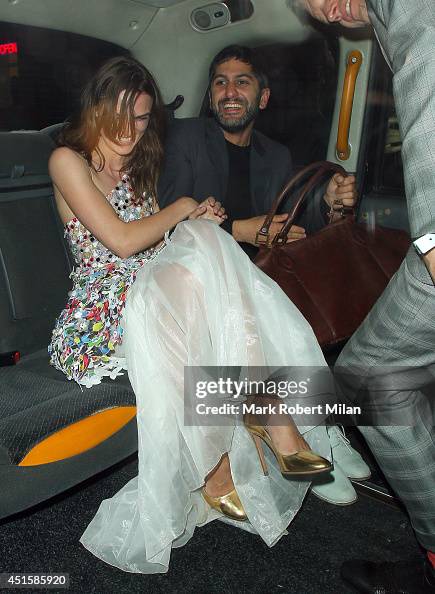 Keira Knightley at the Groucho club on July 1, 2014 in London,... News