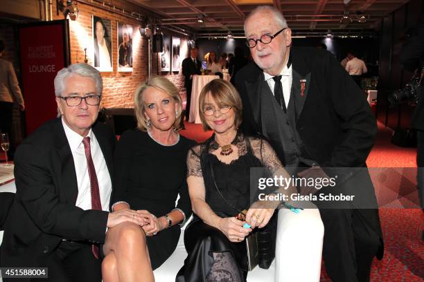 Frank Elstner,his wife Britta, Cornelia Froboess and her husband Hellmuth Matiasek attend the 'Gala Abend mit Arthur Cohn' - as part of Filmfest...