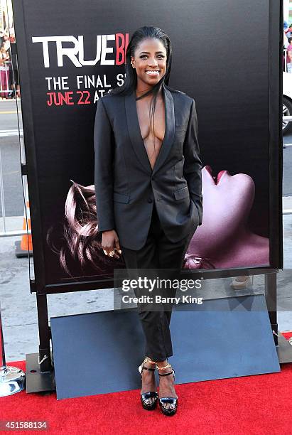 Actress Rutina Wesley arrives at HBO's 'True Blood' Final Season Premiere on June 17, 2014 at TCL Chinese Theatre in Hollywood, California.