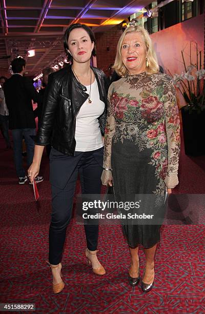 Jutta Speidel and her daughter Antonia attend the 'Gala Abend mit Arthur Cohn' - as part of Filmfest Muenchen 2014 at Gasteig on July 1, 2014 in...