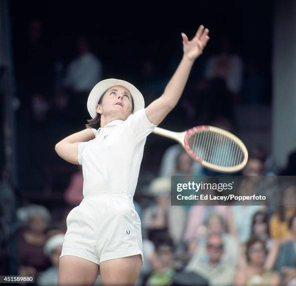 Nancy Richey of the United States in action at Wimbledon, circa July ...