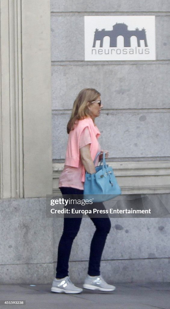 Celebrities Sighting In Madrid - June 16, 2014
