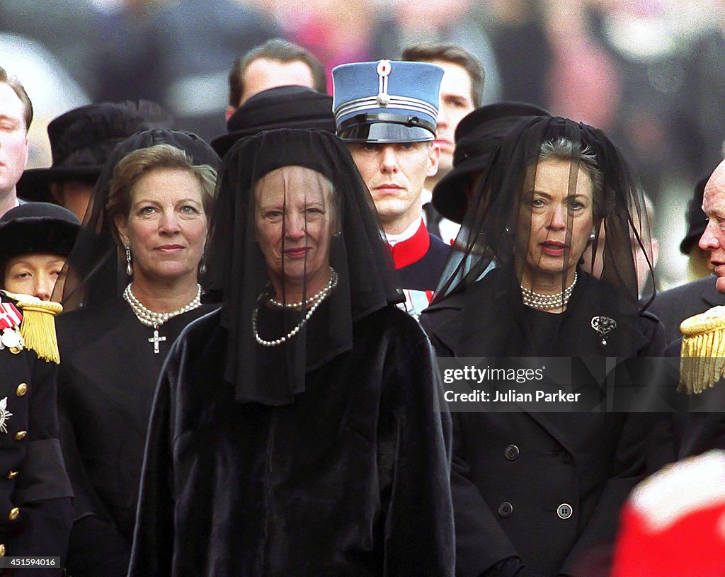 Queen Ingrid The Queen Mother of Denmark's Funeral