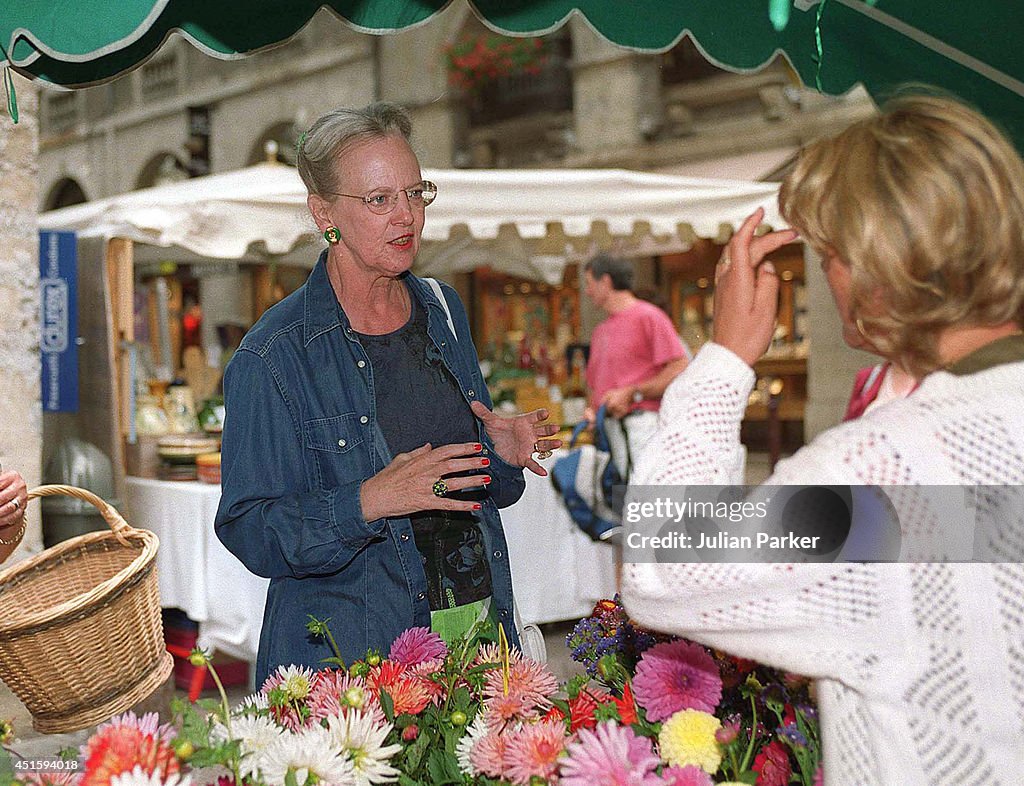 Queen Margrethe of Denmark, and Prince Henrik attend a Photocall, at ...