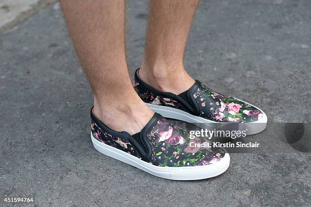 Fashion buyer Ramaz Tyaev wearing Givenchy shoes on day 2 of Paris Collections: Men on June 26, 2014 in Paris, France.