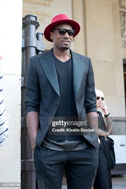 Basketball player Serge Ibaka on day 2 of Paris Collections: Men on June 26, 2014 in Paris, France.