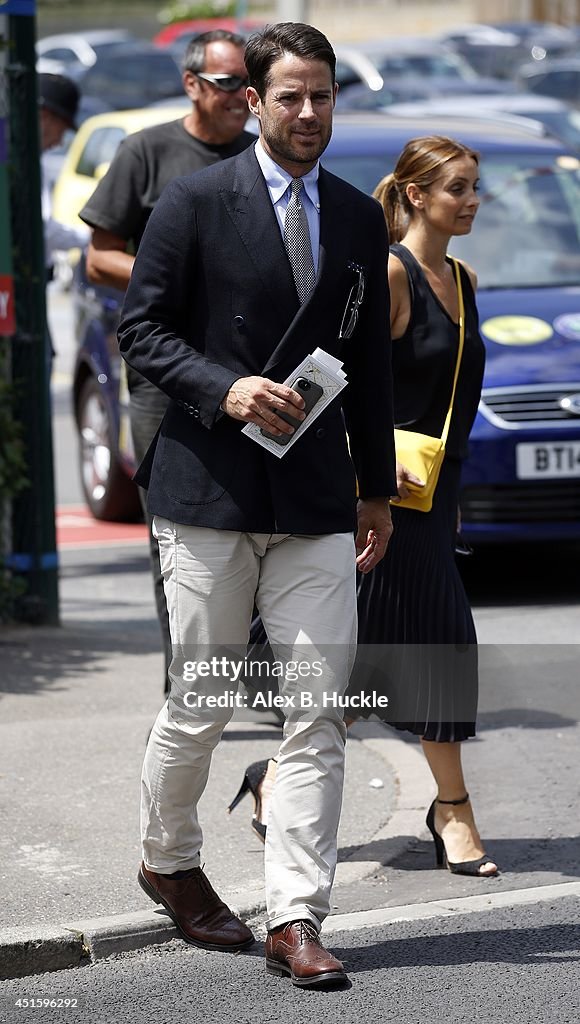 Celebrity Sightings At Wimbledon - July 02, 2014