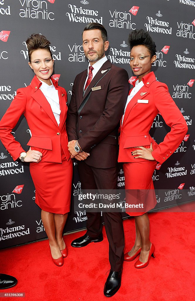 Virgin Atlantic Crew attends the launch party to celebrate Virgin