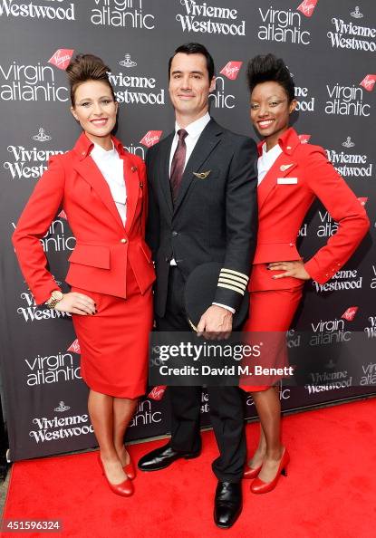 Virgin Atlantic Crew attends the launch party to celebrate Virgin