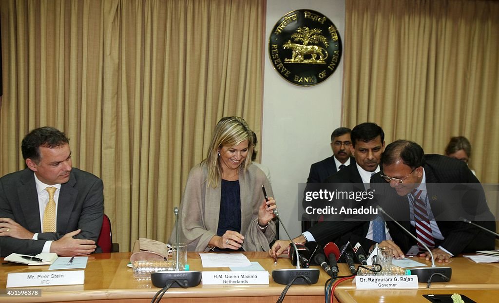 Queen Maxima of The Netherlands in Mumbai