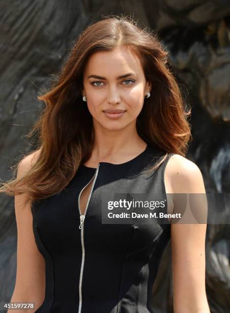 Irina Shayk attends a photocall for "Hercules" at Nelson's Column in Trafalgar Square on July 2, 2014 in London, England.