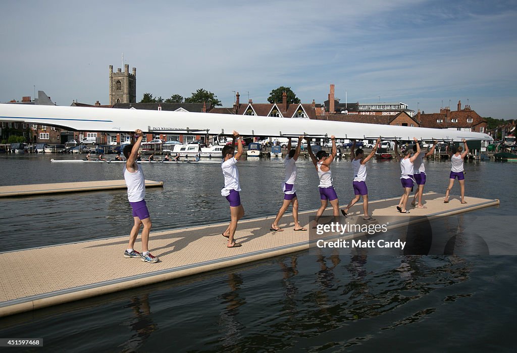 Spectators Enjoy The Start Of The Henley Royal Regatta