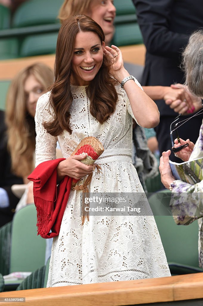 Celebrities Attend The Wimbledon Championships