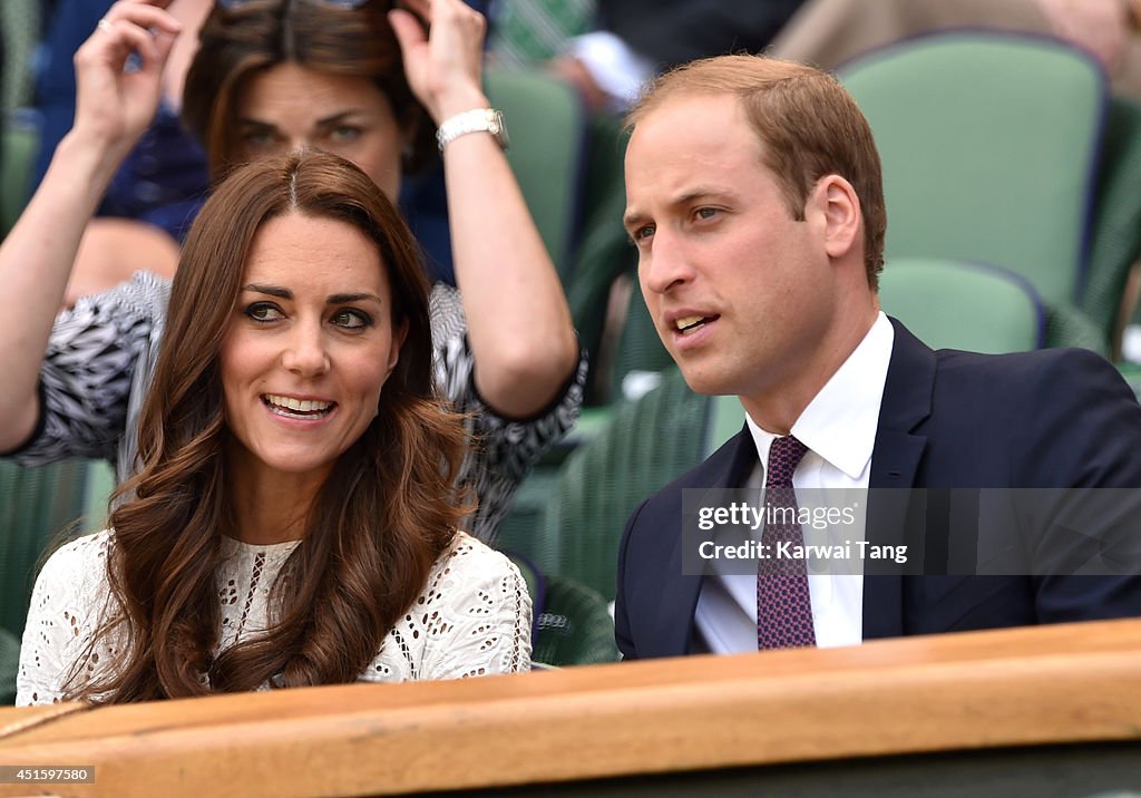 Celebrities Attend The Wimbledon Championships