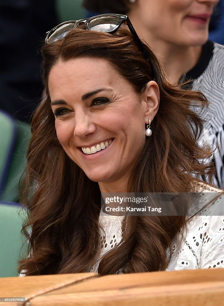 Celebrities Attend The Wimbledon Championships