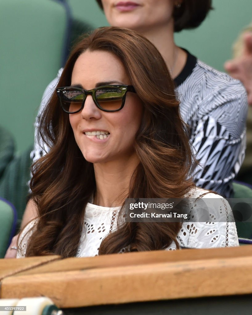 Celebrities Attend The Wimbledon Championships