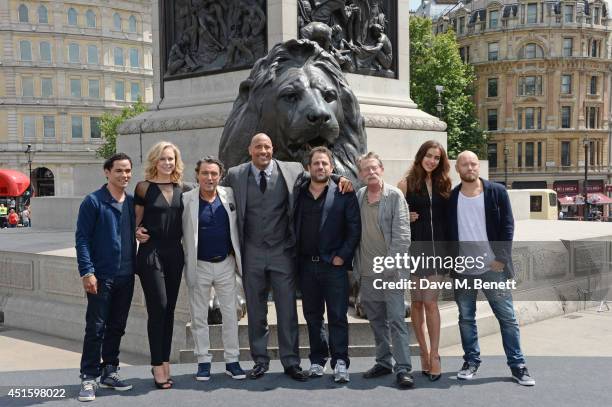 Reece Ritchie, Ingrid Bolso Berdal, Ian McShane, Dwayne "The Rock" Johnson, Brett Ratner, John Hurt, Irina Shayk and Aksel Hennie attend a photocall...