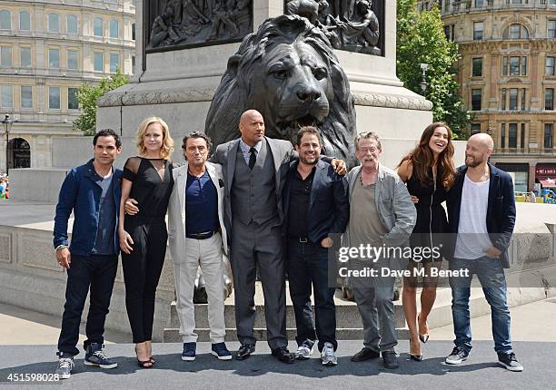 Reece Ritchie, Ingrid Bolso Berdal, Ian McShane, Dwayne "The Rock" Johnson, Brett Ratner, John Hurt, Irina Shayk and Aksel Hennie attend a photocall...