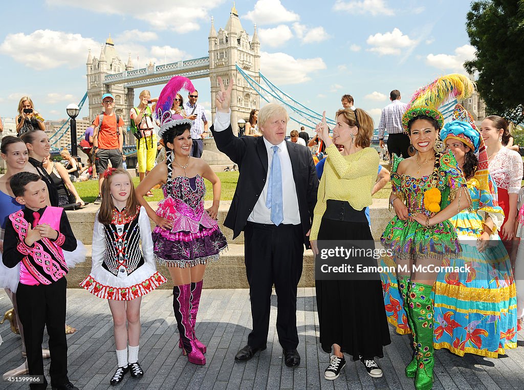 Darcey Bussell And Boris Johnson Warm Up For Big Dance 2014
