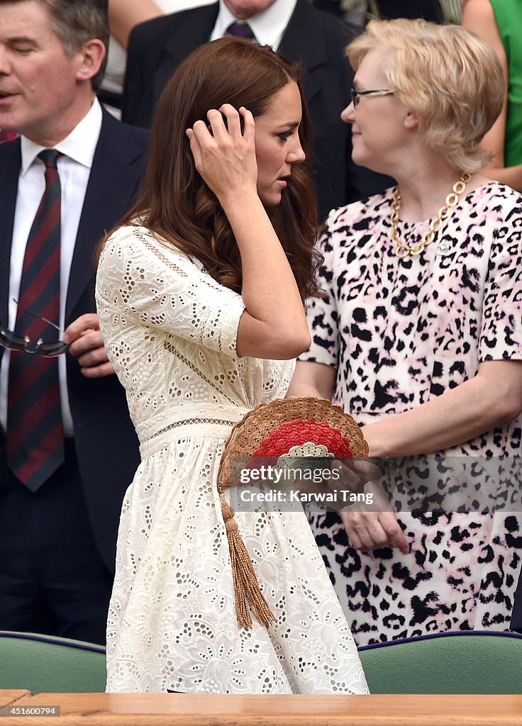 Celebrities Attend The Wimbledon Championships