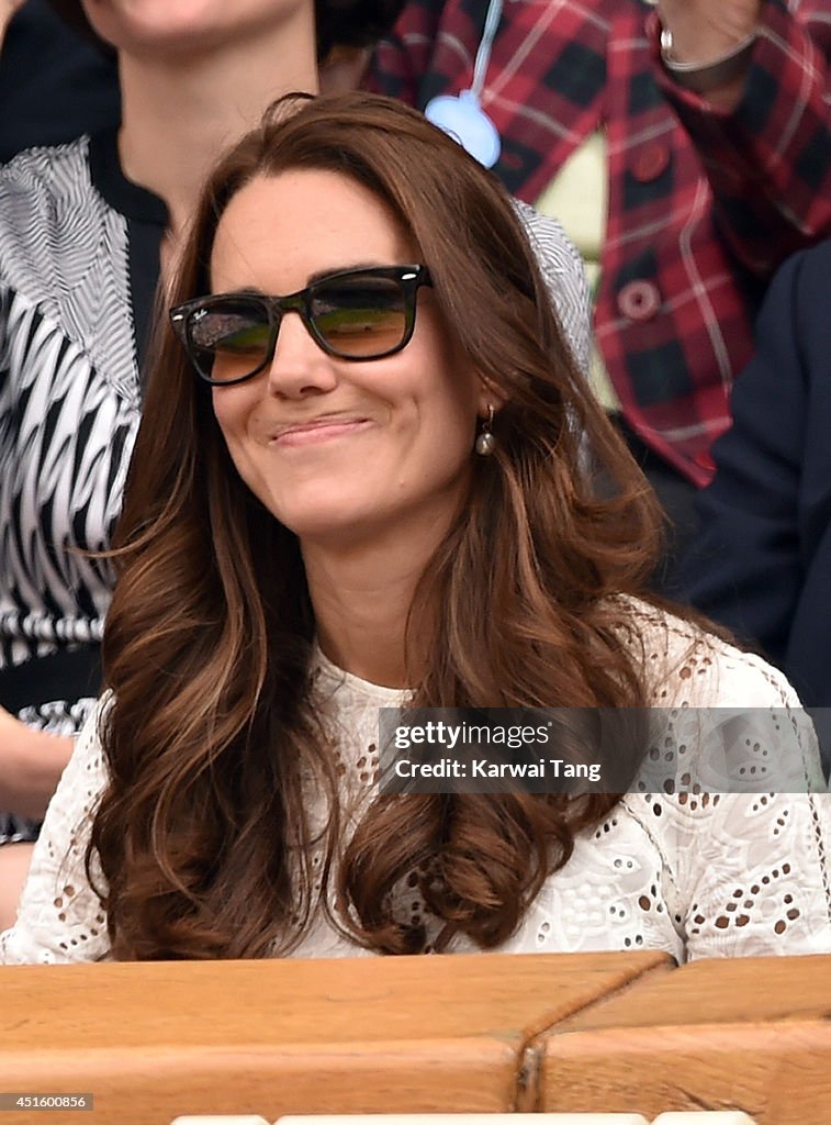 Celebrities Attend The Wimbledon Championships