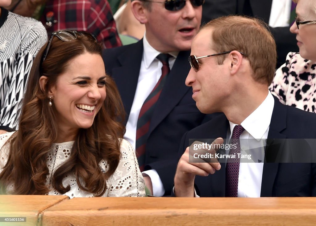 Celebrities Attend The Wimbledon Championships