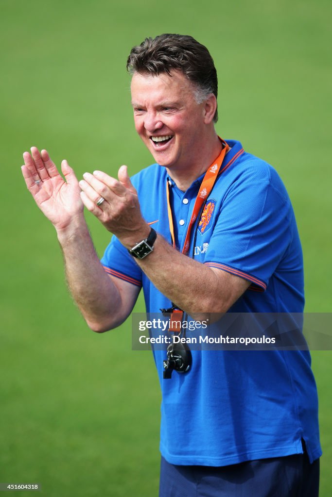 Netherlands Training & Press Conference - 2014 FIFA World Cup Brazil