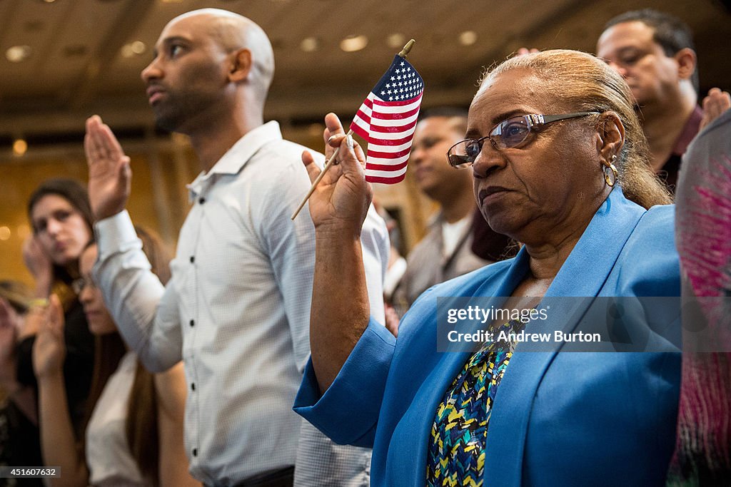 Naturalization Ceremony Held In New York Ahead Of Independence Day